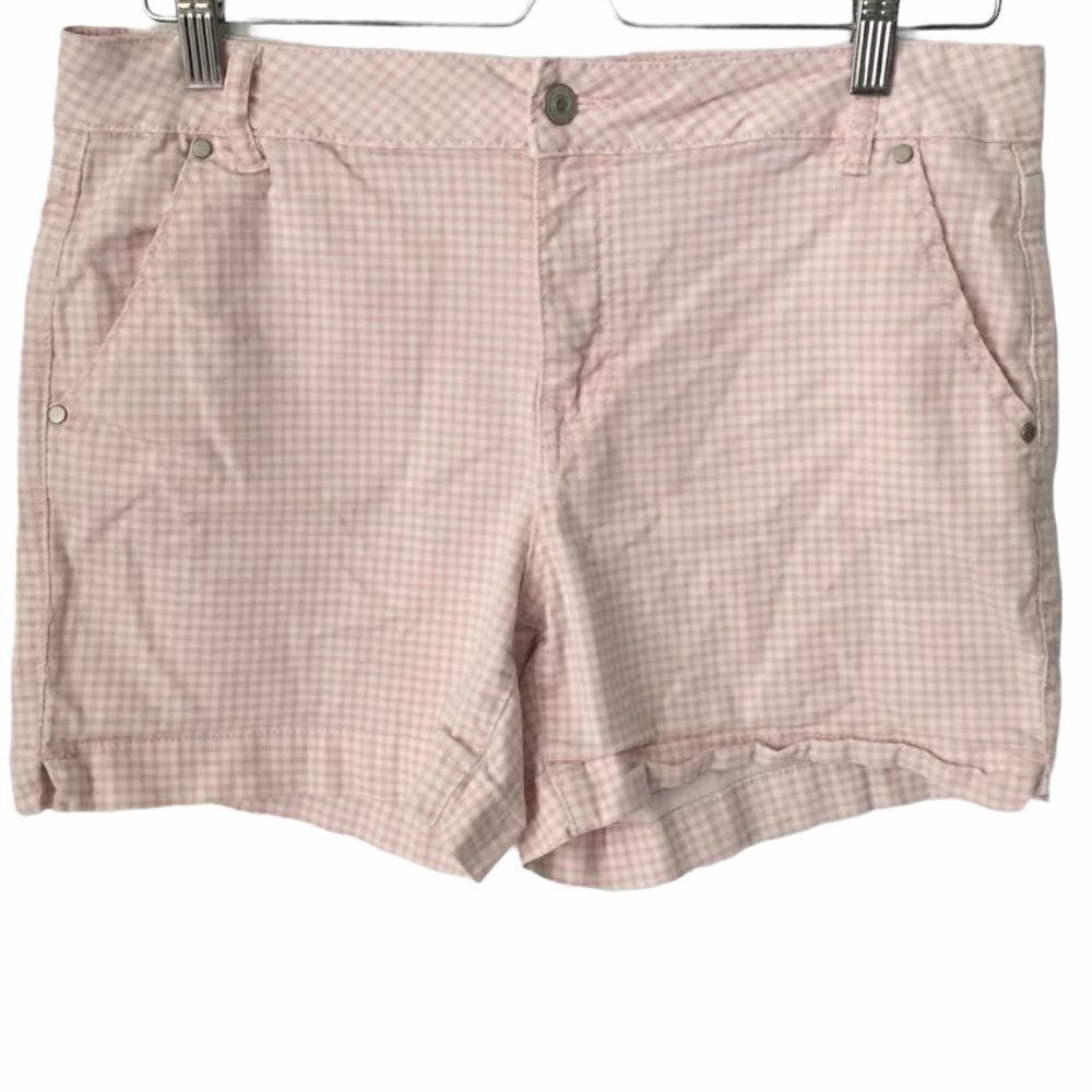 Artisan NY Pink/White Gingham Shorts in Size US 12